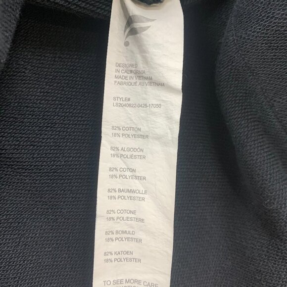 Fabletics Mens Sweater Large Black Hoodie Long Sleeve Split Hem Athletic Workout - Picture 4 of 7